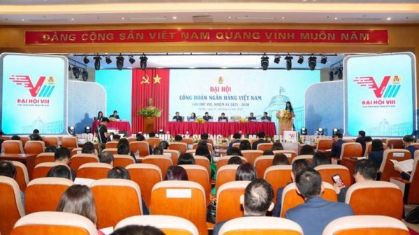 Đại hội Công đoàn Ngân hàng Việt Nam Lần thứ VIII, nhiệm kỳ 2025 – 2030: “Đoàn kết - Dân chủ - Kỷ cương - Đổi mới - Phát triển”.